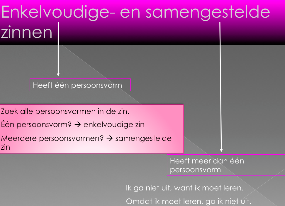 Terzijde Ga lekker liggen Leidinggevende Enkelvoudige en samengestelde zinnen - Nederlands voor in de onderbouw